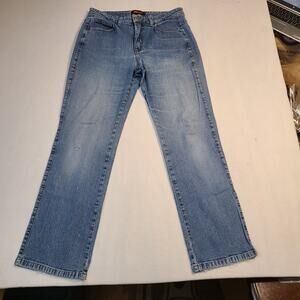 Lee Riveted Ultimate S Women's Size 12M Light Wash Straight Leg Jeans Stretch